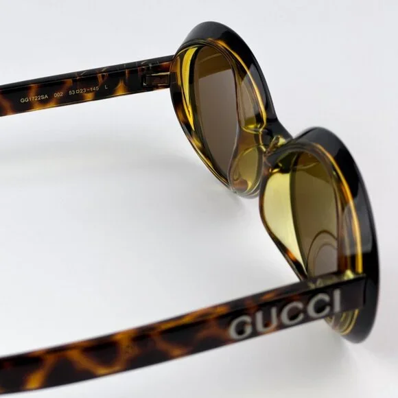 Gucci GG1722SA 002 BRAND NEW Sunglasses Spotted Havana Nicotine Brown Unisex
